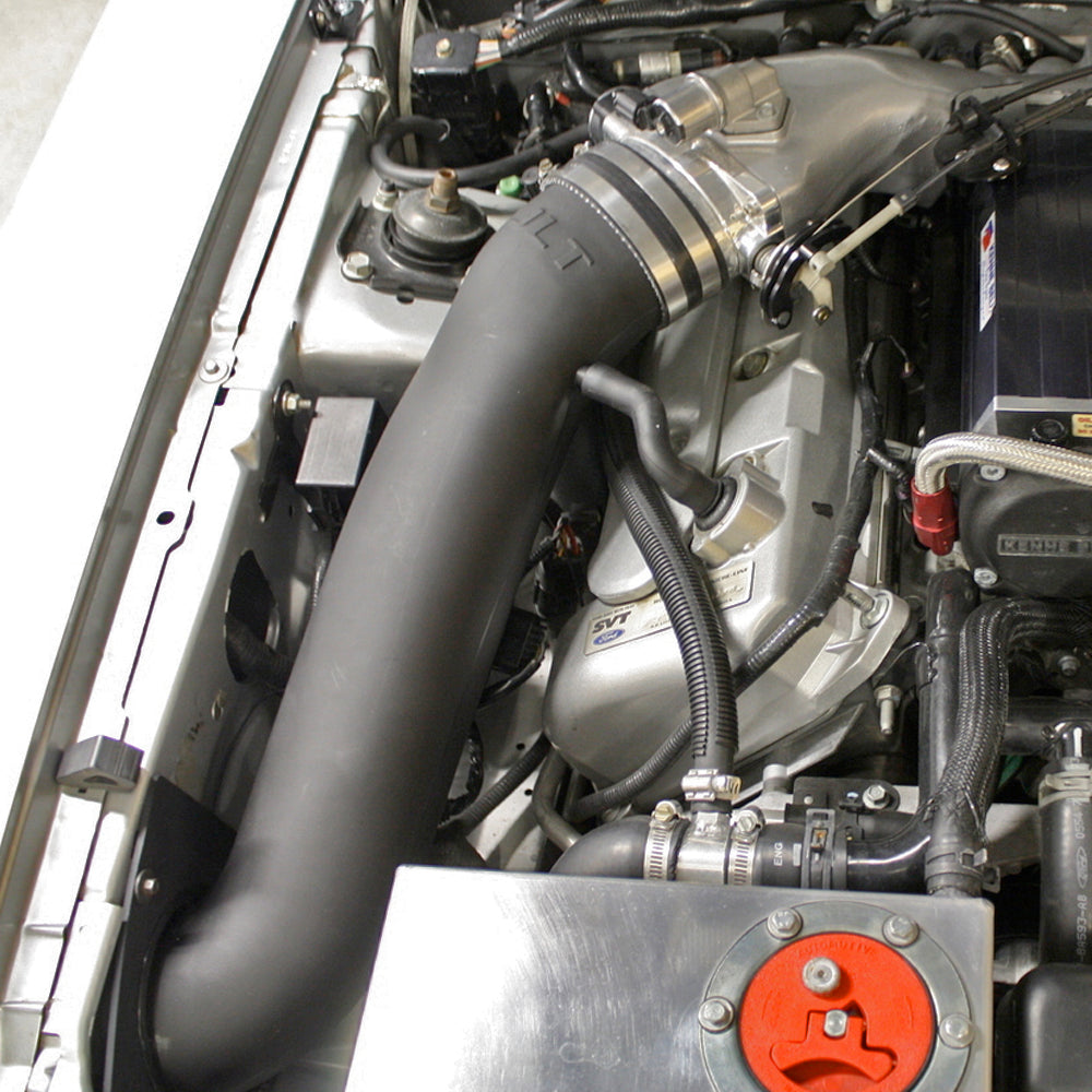 JLT 12 Inch Cold Air Intake Kit Dry Filter for High Boost Applications 03-04 SVT Mustang Cobra Tuning & SCT MAF 2600 or 3000 Sensor Required