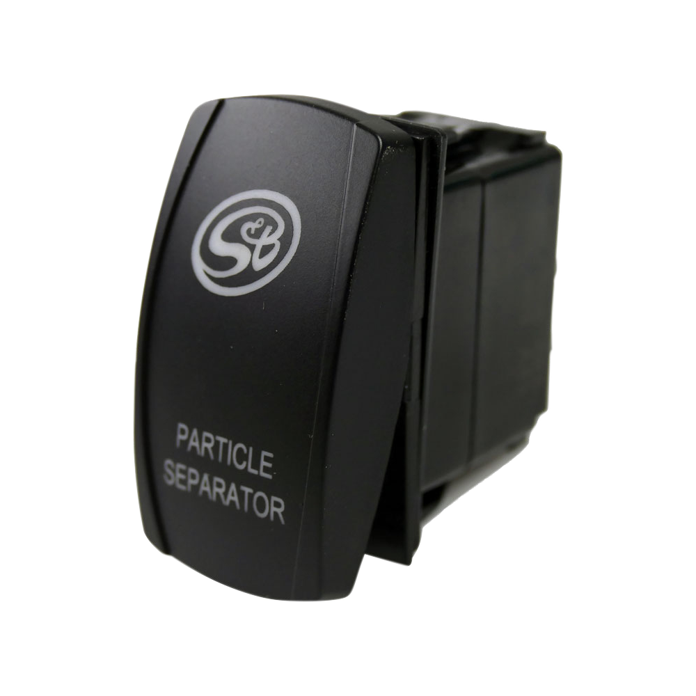 LED Rocker Switch with S&B Logo for Particle Separator